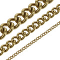 Round Twisted Solid Brass Purse Chain by the Yard, Dull Brass