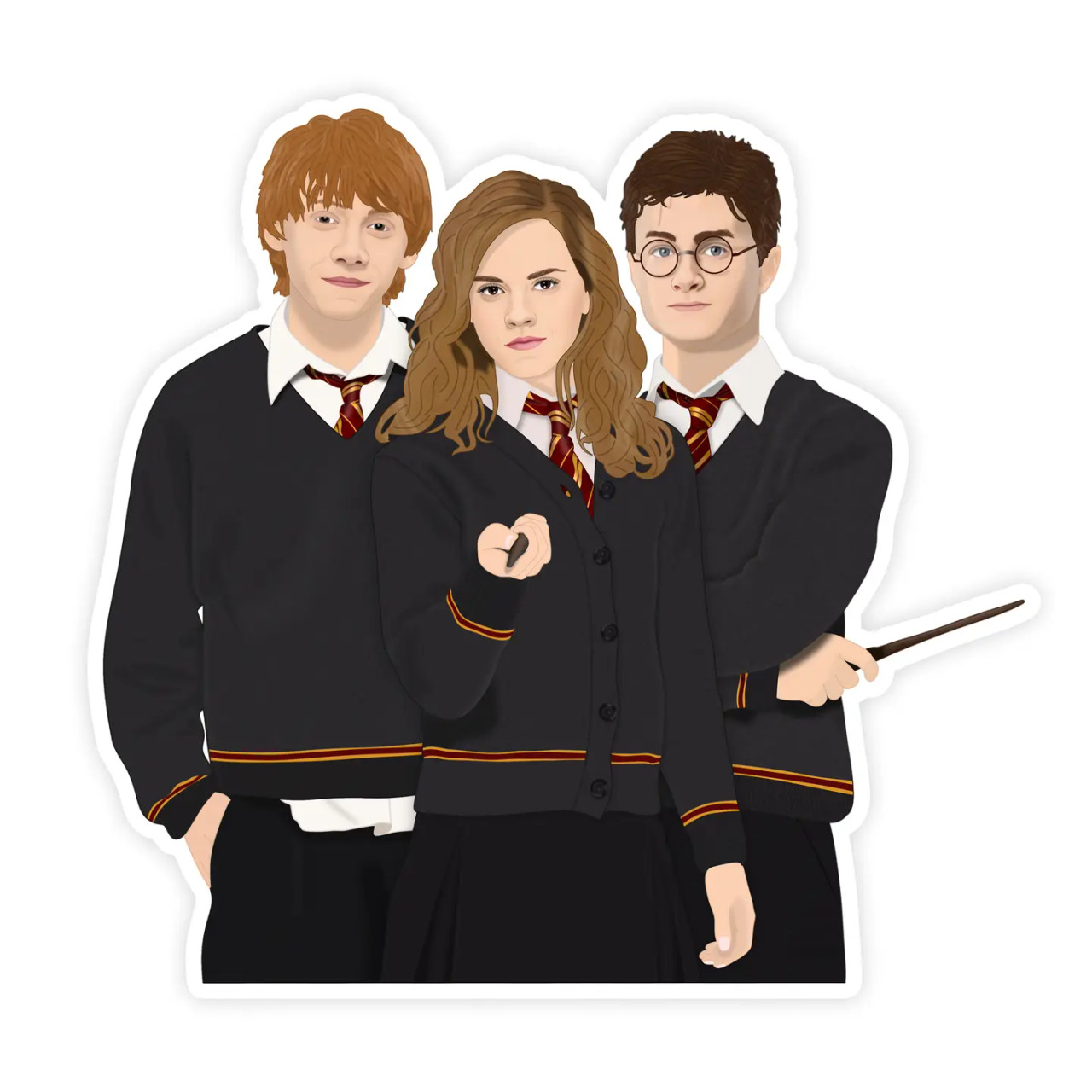 Harry Potter Golden Trio Sticker - Love of Character