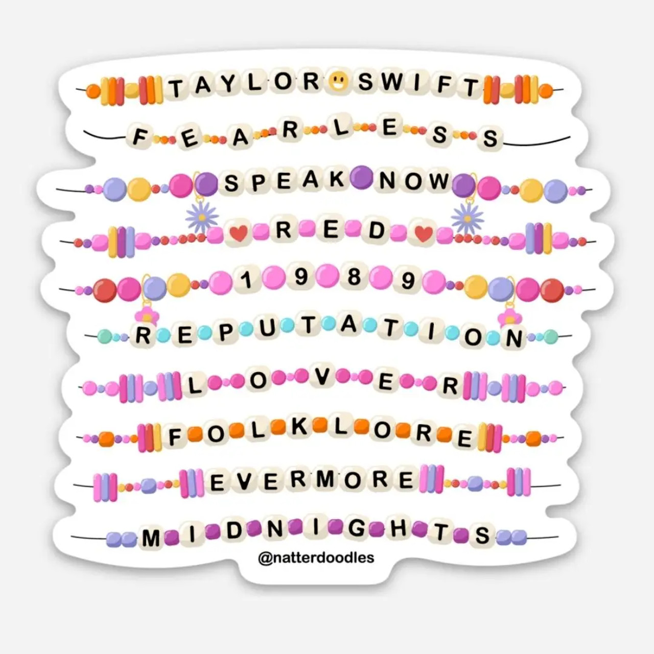 Vinyl Skateboard Stickers, Taylor Swift Stickers