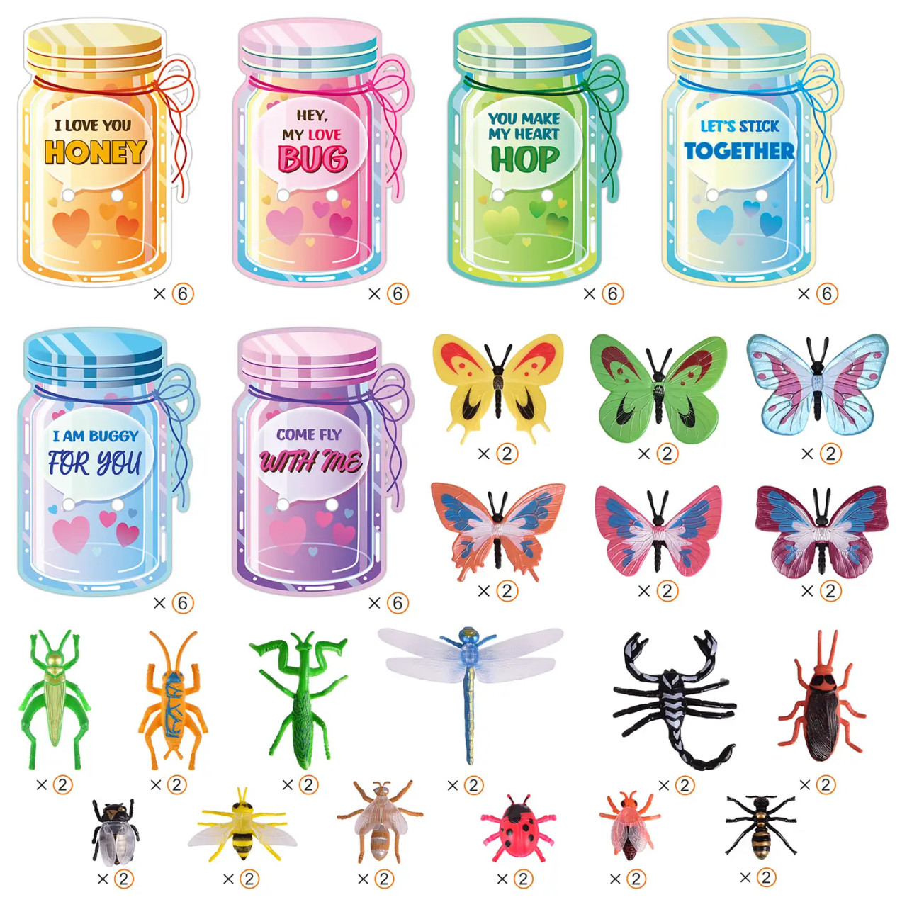 Valentine's Day Bug Catching Set- 36 pcs - Love of Character