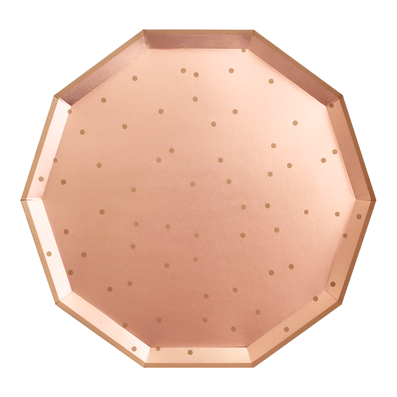 rose gold paper plates