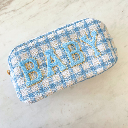 Baby Bag - Blue Plaid - Love of Character