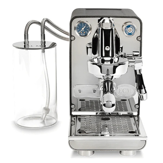 ECM Puristika Stainless Steel and Anthracite Espresso Coffee Machine
