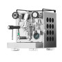 Rocket Appartamento Stainless Steel and Black Coffee Machine