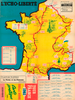 1961 Tour de France Map Poster