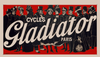 Cycles Gladiator Red Bicycle Poster