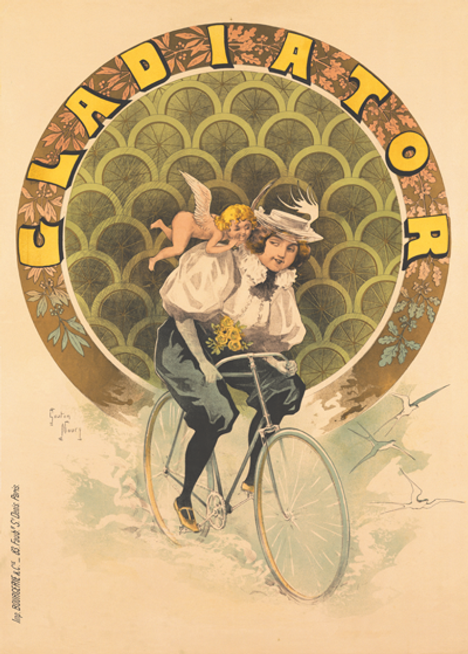 Gladiator Vintage Bicycle Poster by Noury