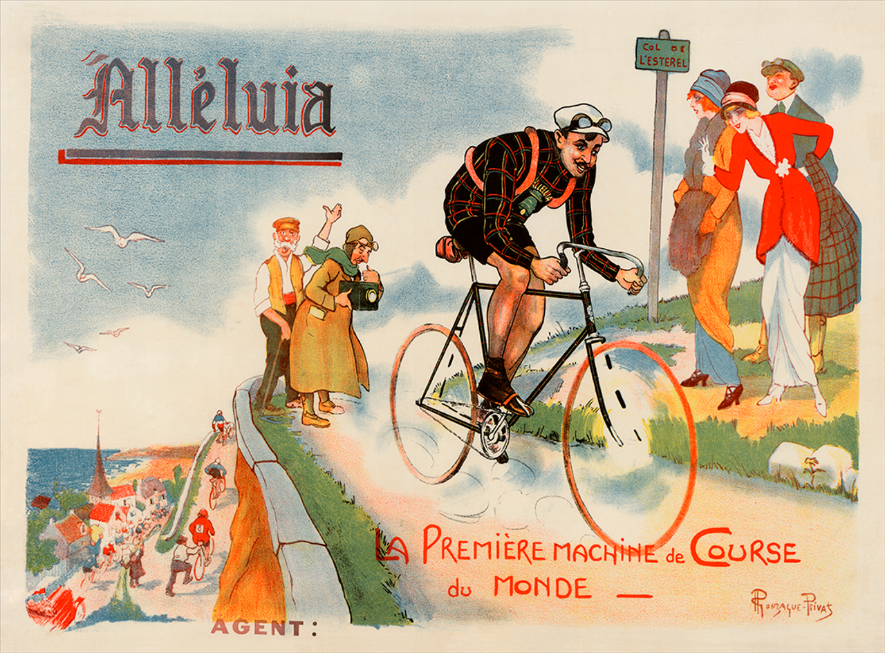 Alleluia Bicycle Poster by Ronzaque Privat
