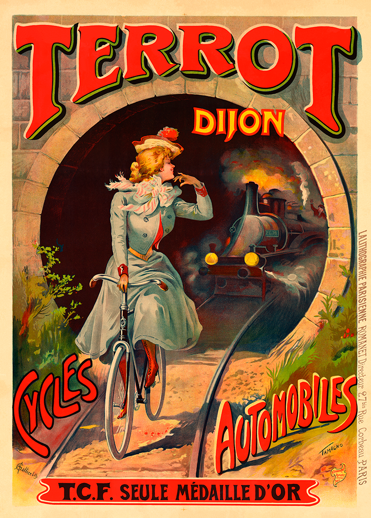 Terrot Dijon Cycles Poster by Francisco Tamango