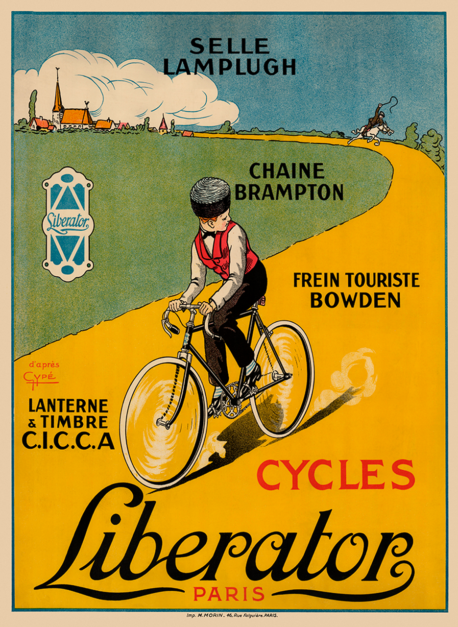 Cycles Liberator Paris Vintage Bicycle Poster Prints by Gype