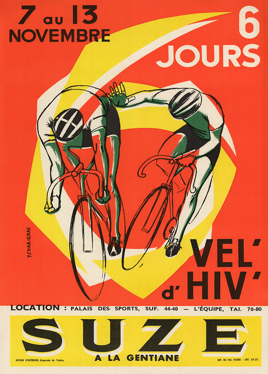SUZE Vintage Poster Prints 6-Day race in the velodrome d'Hive