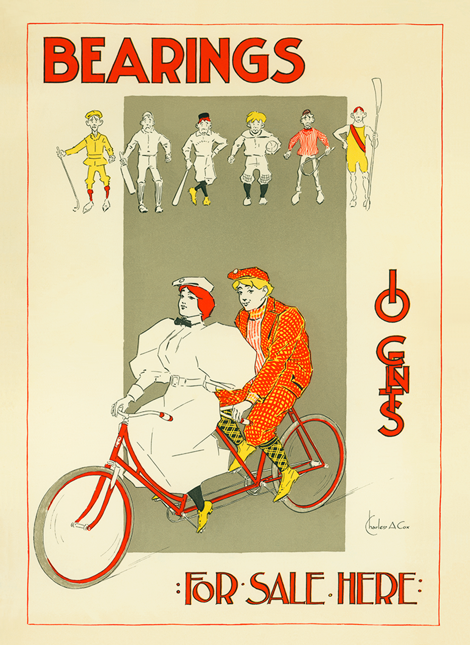 Bearings - Tandem poster by Charles A Cox
