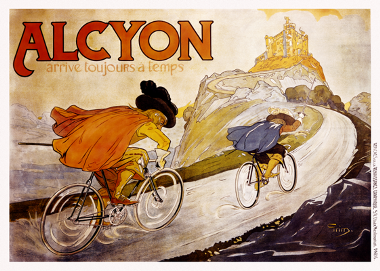 Alcyon Musketeers Bicycle Poster