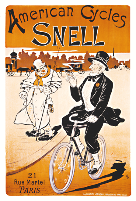 American Cycles Snell Bicycle Poster