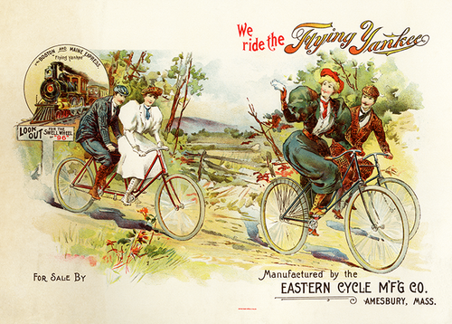 Flying Yankee Bicycle Poster