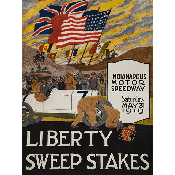 1919 Indianapolis 500 Vintage Poster Prints