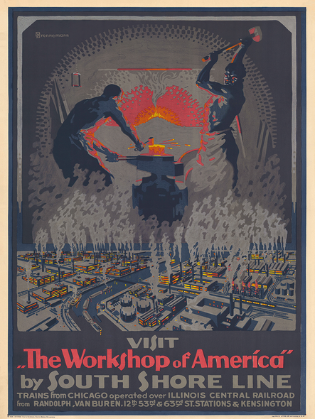 Workshop of America Vintage South Shore Poster Prints