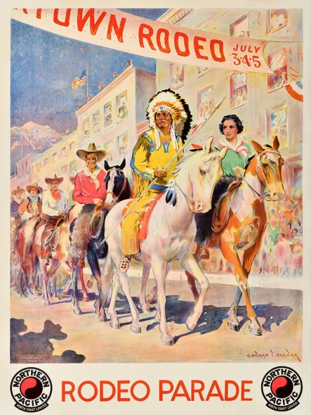 Rodeo Parade Vintage Poster Prints