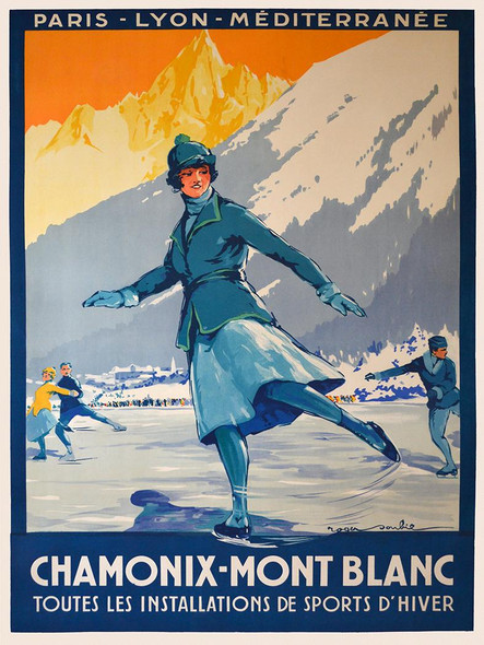 Chamonix - Mont Blanc Vintage Travel Posters