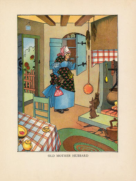 Mother Hubbard Book Page Vintage Poster Prints