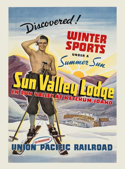 Sun Valley Lodge Vintage Travel Poster