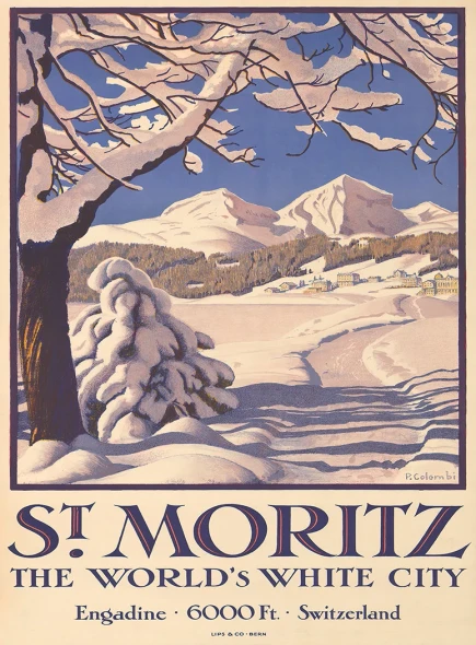 St. Moritz Vintage Poster Prints
