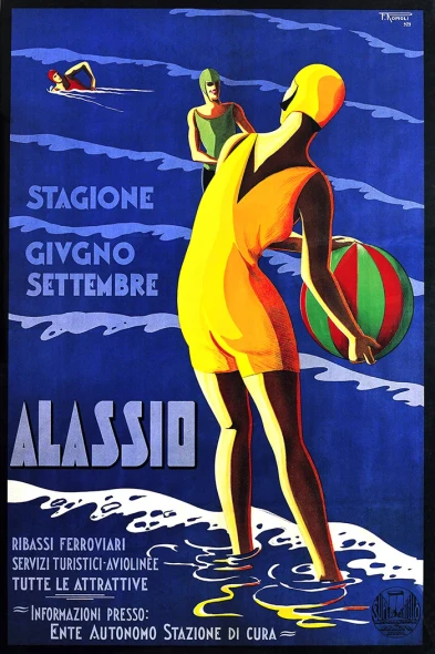 Alassio Italy Vintage Poster Prints