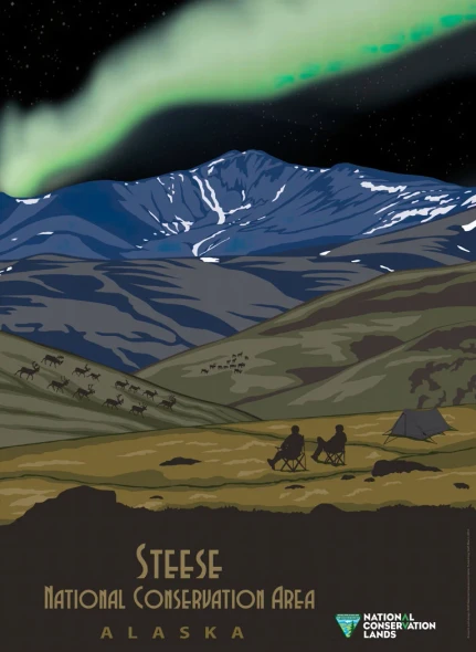 Steese Retro Travel Poster Prints