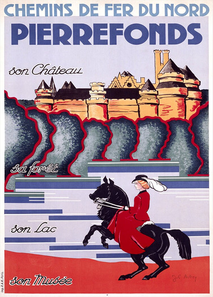 Pierrefonds Chateau - Vintage Poster Prints