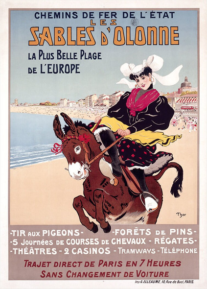 Sables d'Olonne - Vintage Travel Poster Prints