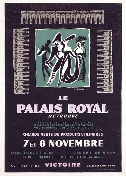 Palais Royal Reterouve - Vintage Poster Prints by Villemot