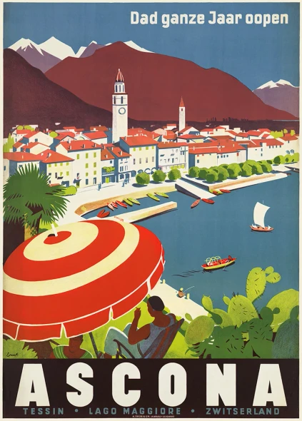 Ascona - Vintage Travel Poster Prints