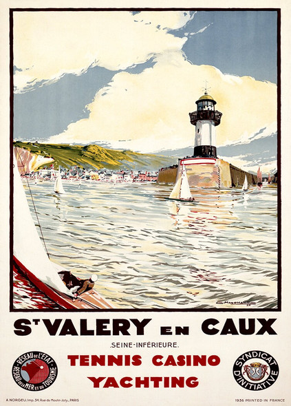 St Valery en Caux - Vintage Travel Poster Prints