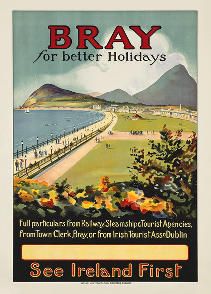 Bray for Better Holidays - Vintage Travel Poster Prints