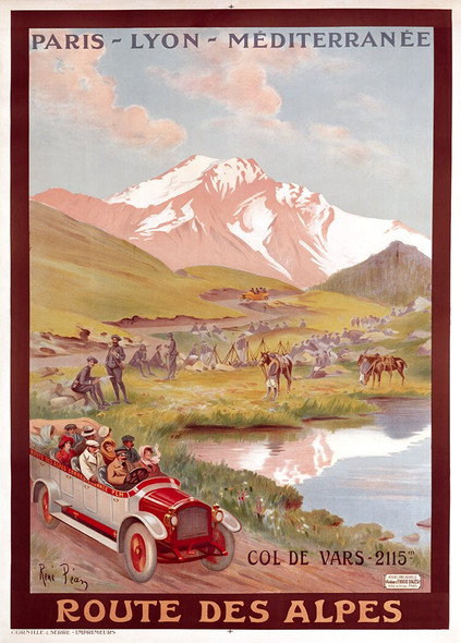 Route des Alpes - Vintage Travel Poster Prints