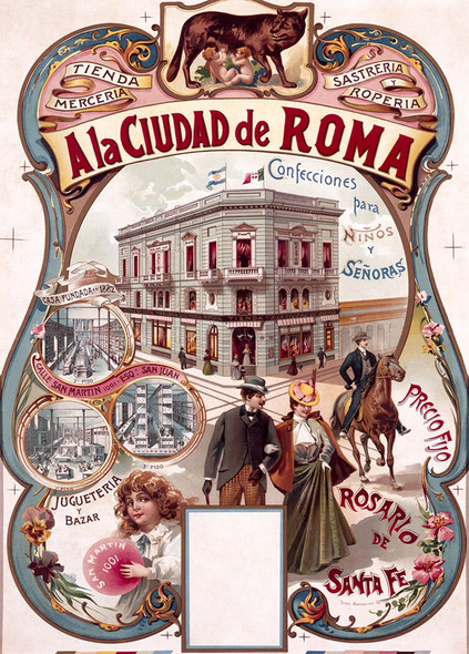 Ala Ciudad de Roma - Vintage Travel Poster Prints