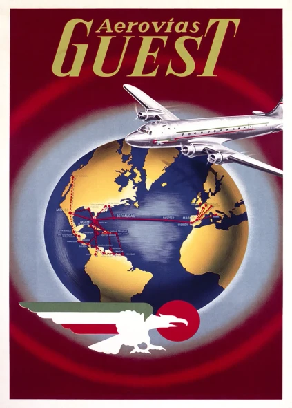 Guest Airlines - Vintage Travel Poster Prints
