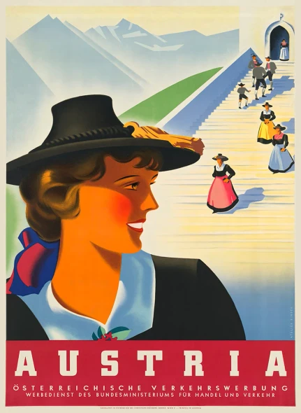 Austria - Vintage Travel Poster Prints