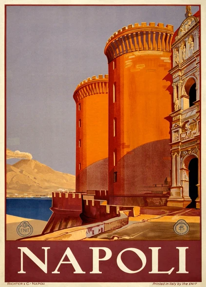 Napoli Italy - Vintage Travel Poster Prints