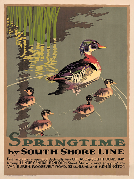 Spring in the Dunes Vintage poster Prints