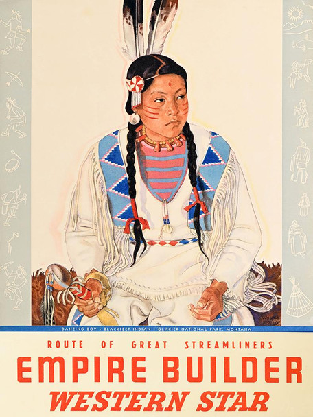 Empire Builder - Western Star - Vintage Poster Prints