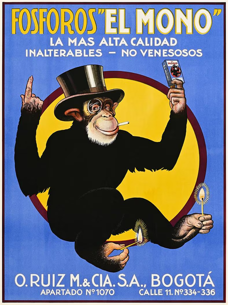 El Mono Cigaretts Vintage Poster Prints