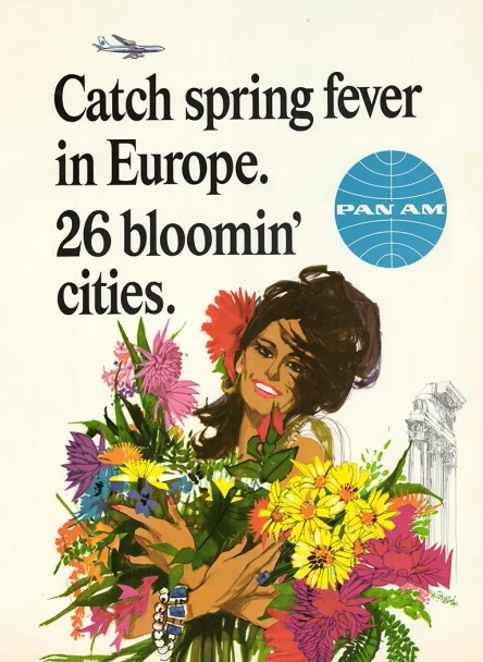 Europe Spring Pan Am Vintage Poster Prints