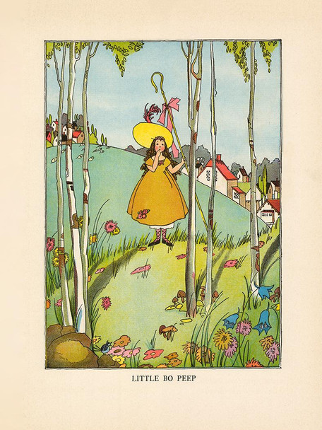 Little Bo Peep Book Page Vintage Poster Prints