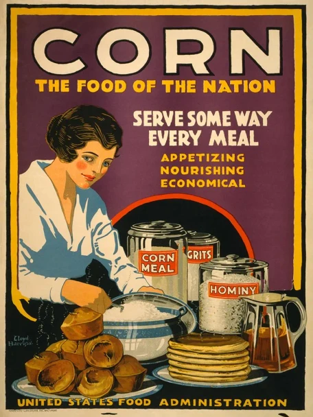 Corn The Food of the Nation Vintage Poster Prints