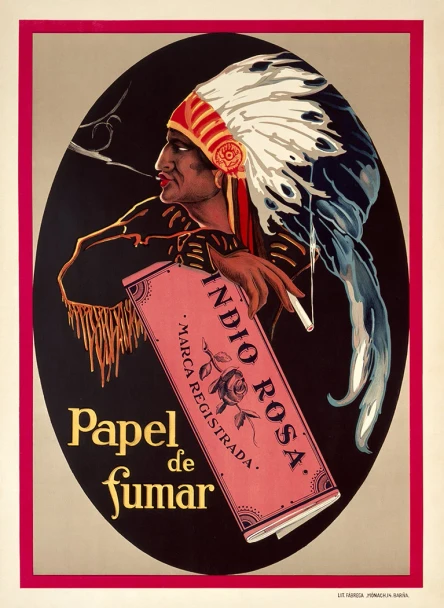 Indio Rosa Cigaretts Vintage Poster Prints