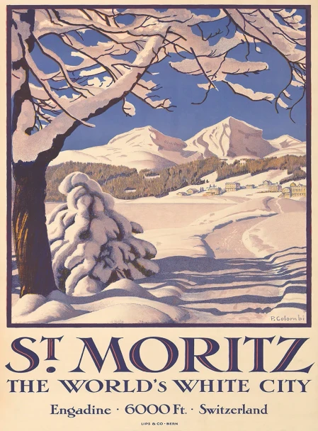 St. Moritz Vintage Poster Prints