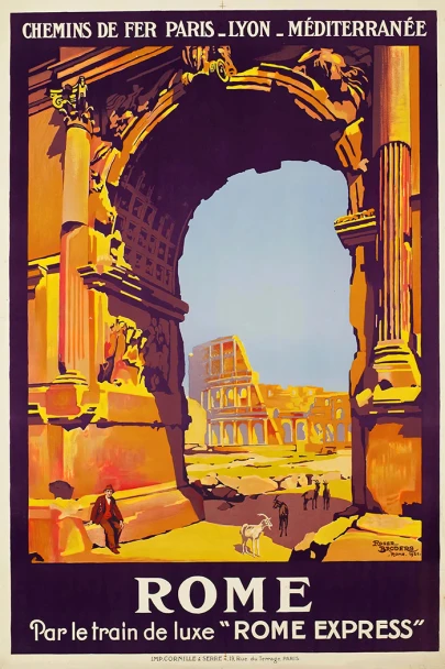 Rome  Vintage Travel Poster Prints