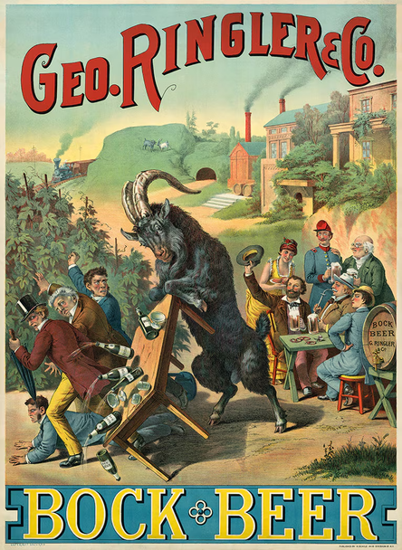 Geo. Ringler Bock Beer Vintage Beer Poster Prints