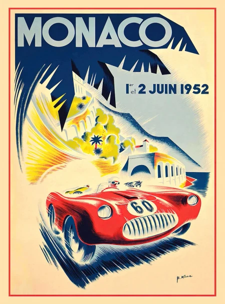Monaco Grand Prix - Vintage Poster Prints